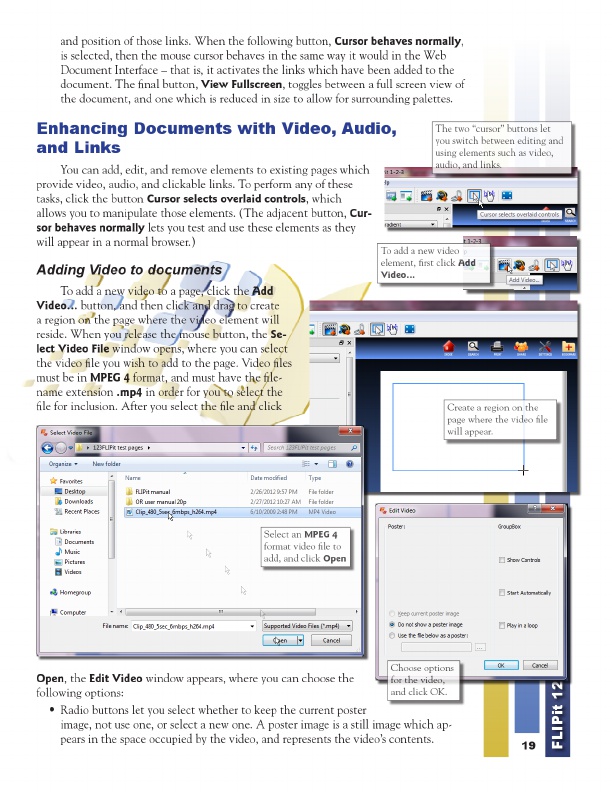 Enhancing Documents With Video, Audio, and Links